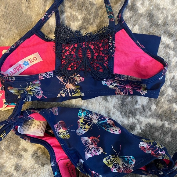 Limited Too bikini two piece swimsuit NWT butterfly 3T - Picture 4 of 4